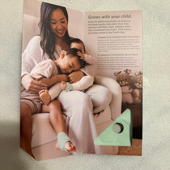 Owlet Extension Sock Fabric Socks for 18 months to 5 years - Picture 2 of 3